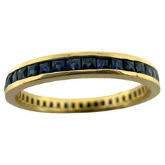 14K Sapphire Eternity Ring