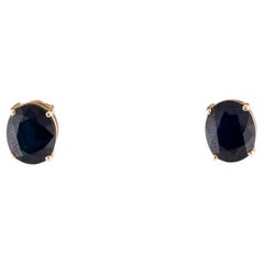 14K Sapphire Stud Earrings 6.58ctw Timeless, Fine Jewelry for Elegant Style
