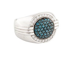 14k Signet Vintage Diamond Ring