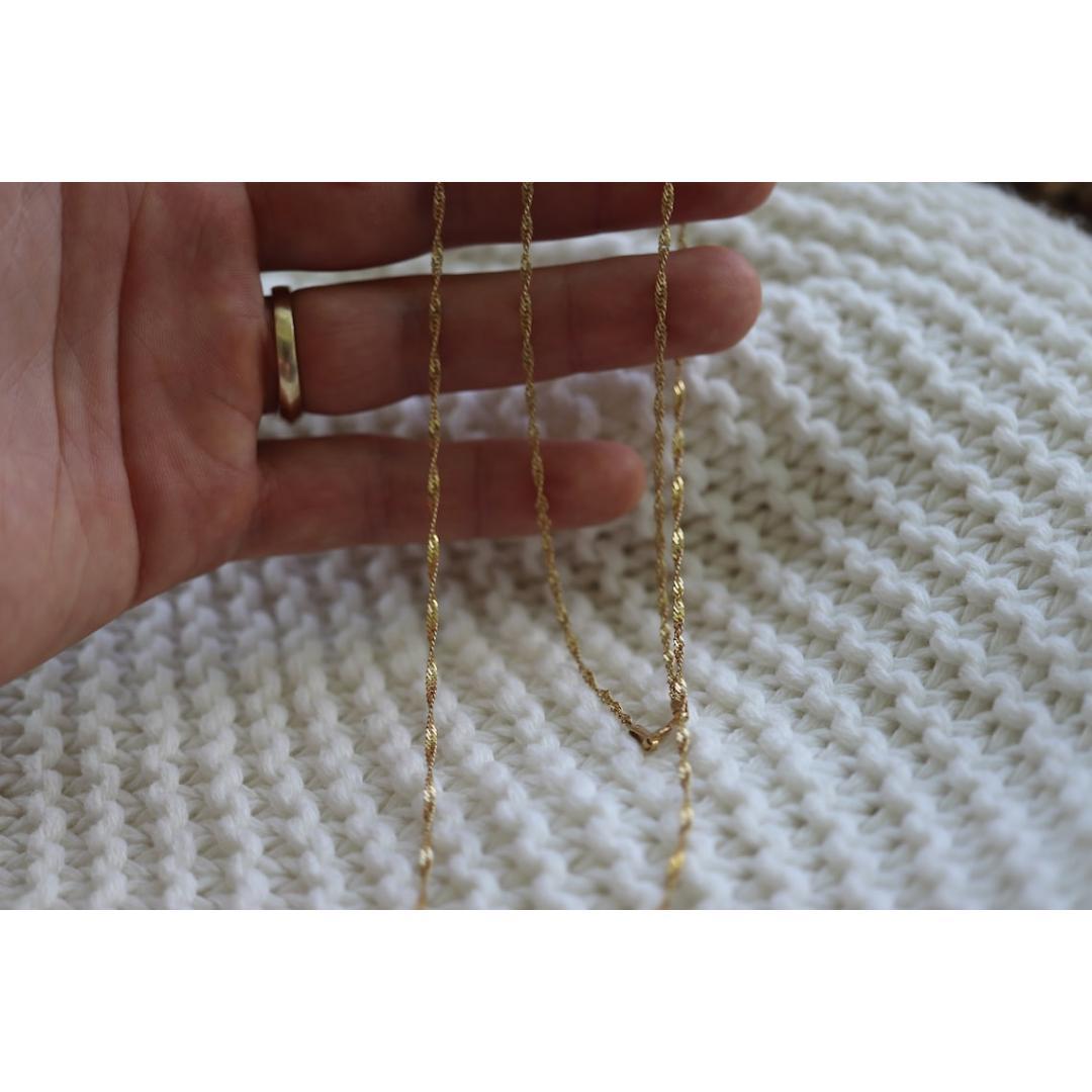 twisted curb chain necklace