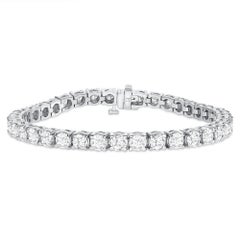 14K Solid Gold 11 Ct Tennis Round Diamond Bracelet