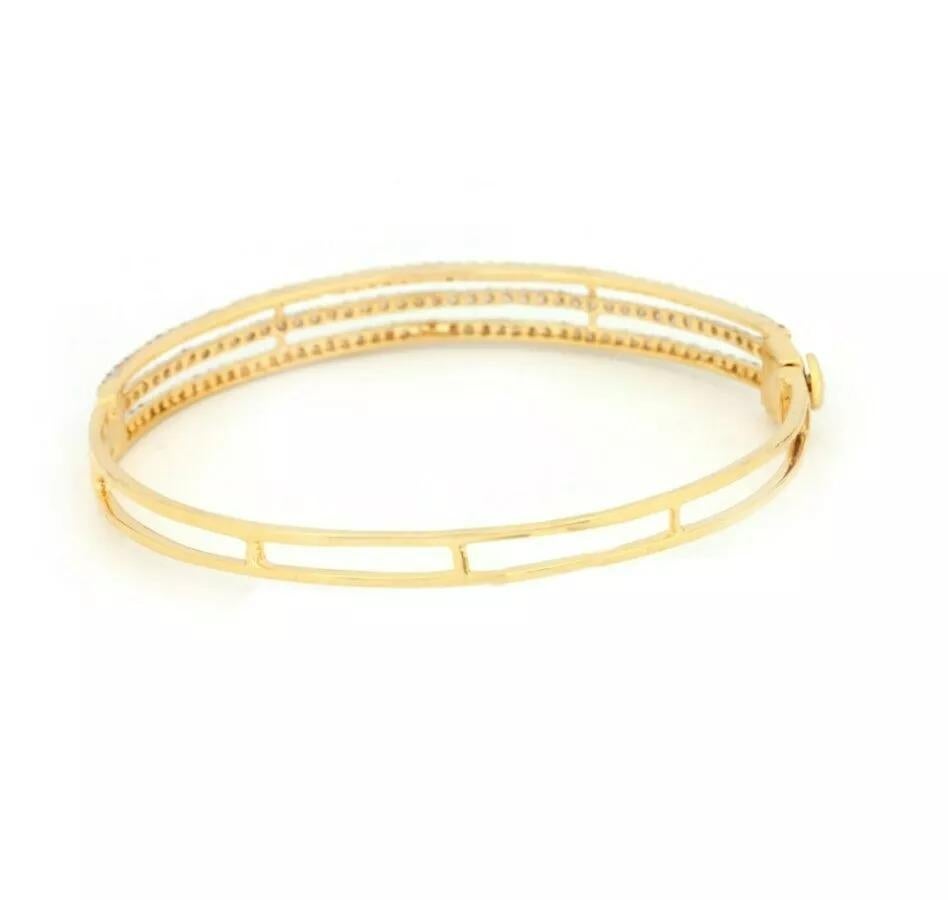 14K Solid Gold Armreif Armband für Frauen natürliche Diamant-Designer-Armband Geschenk
Geringes Gewicht, kann jeden Tag getragen werden

Zusätzliche Informationen:
Zustand: Neu ohne Etiketten: Ein brandneuer, unbenutzter und ungetragener Artikel