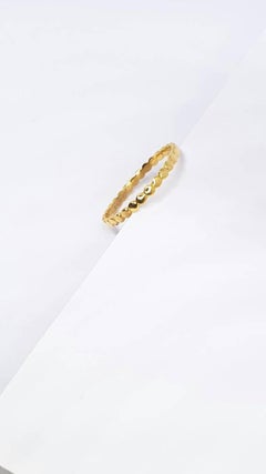 14k Solid Gold Beaded Ring Solid Gold Ring For Her Unique Anniversary Gift .