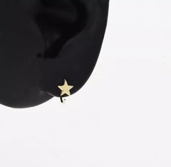 14K Solid Gold Bendable Hoop Nose Ring Tragus Helix Lip Jewelry Body Piercings.