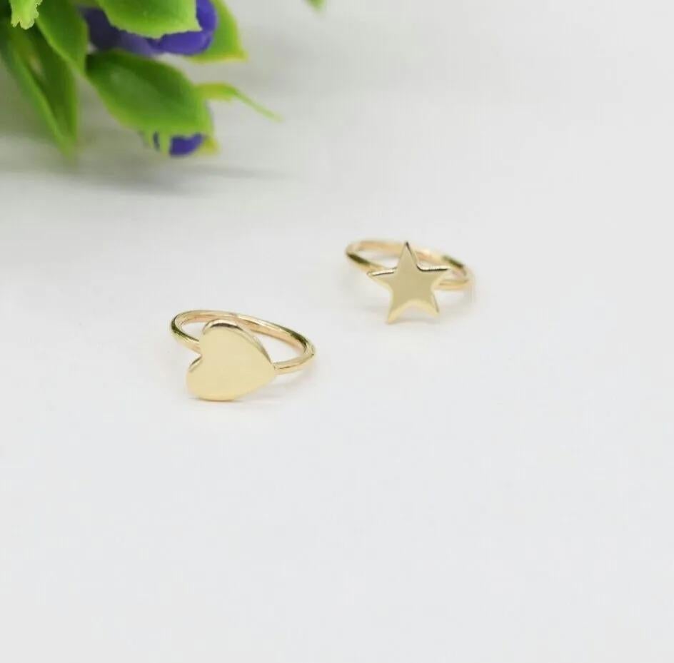 Art déco 14K Gold Solid Hoop Nose Ring Tragus Helix Lip Jewelry Body Piercings. en vente