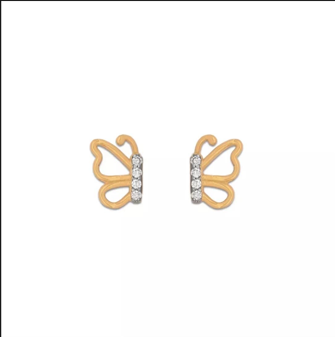 14K Solid Gold Schmetterling Ohrstecker zierlich Schmetterling Ohrstecker Gold niedlich Ohrringe.

Hauptsteinfarbe
Weiß
Farbe
Weiß
Anzahl der Diamanten
8
Metallkern
Gelbgold
Form des Hauptsteins
Rund
Form
Schmetterling
Artikel Länge
7,1 mm