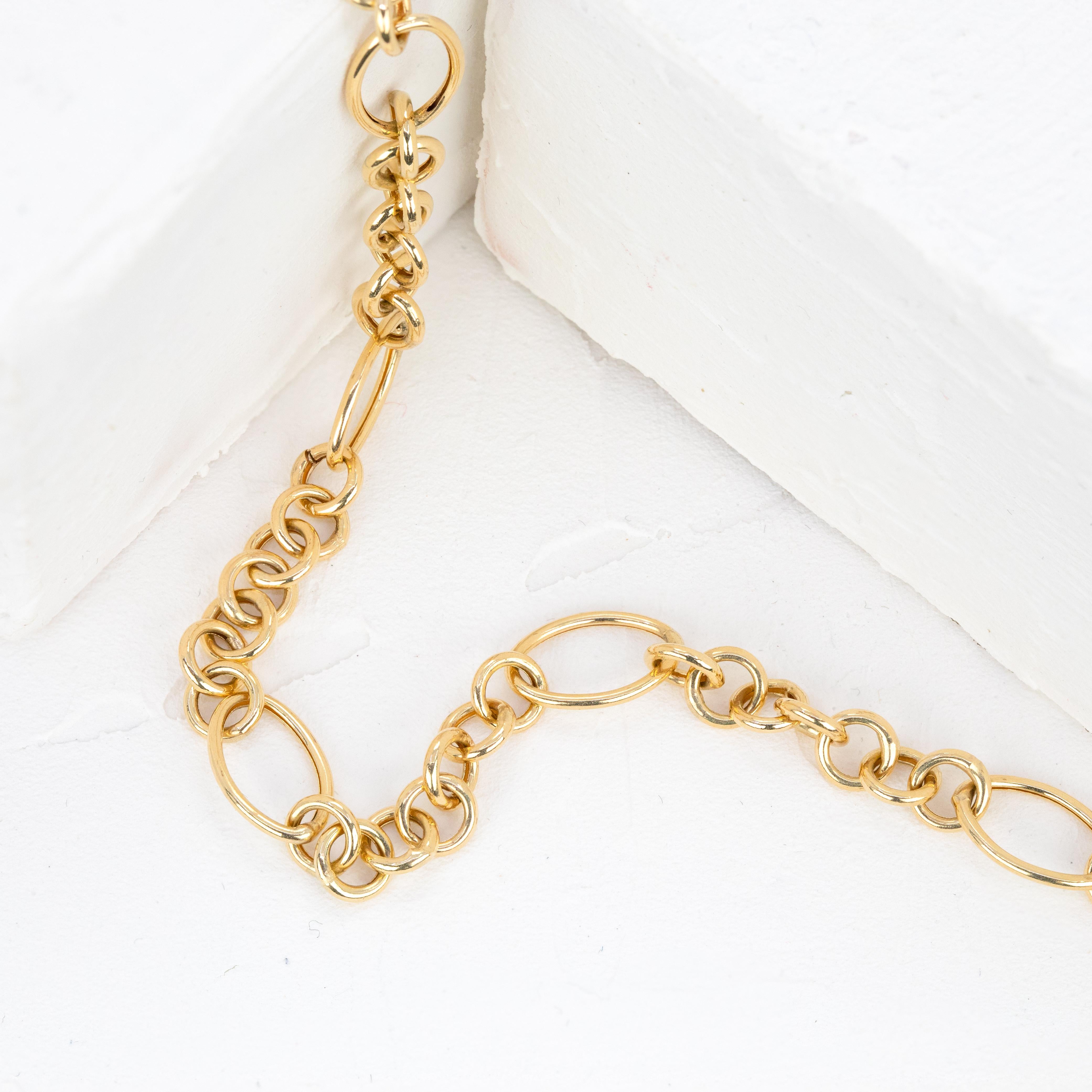 14K Solid Gold Chain Necklace, 54cm Dainty Gold Necklace for Women, 5g Real Gold For Sale 9
