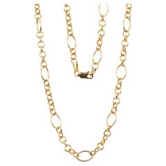 14K Solid Gold Chain Necklace, 54cm Dainty Gold Necklace for Women, 5g Real Gold
