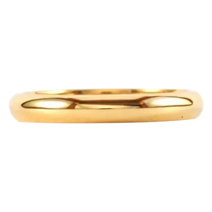 Bague en or massif 14k Classic Dome Band Unisex