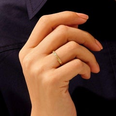 Bagues de mariage en or massif 14K pour les couples de femmes avec un soleil levant.