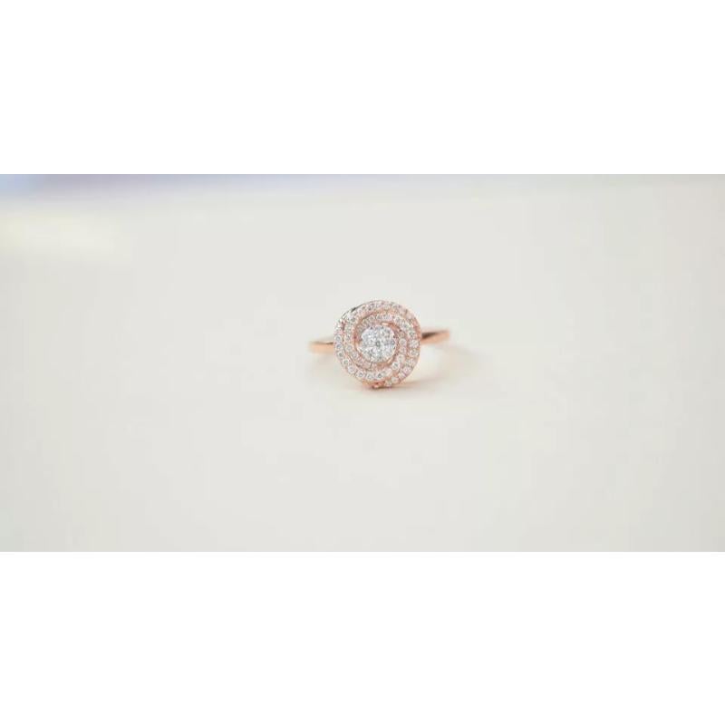 14k Solid Gold Diamond Cocktail Ring Gold Diamond Wedding Ring Proposal Ring
Light weight can be worn everyday

Additional information:
Condition: New with tags: A brand-new, unused, and unworn item (including handmade items) in the original