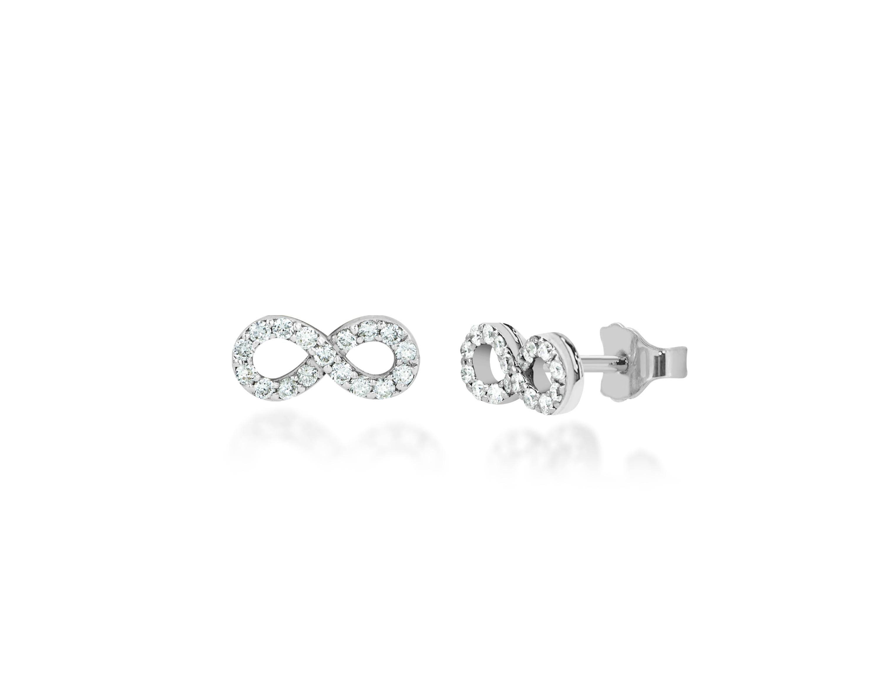 infinity diamond earrings