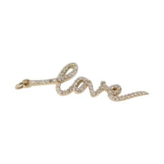 Pendentifs d'amour en or massif 14 carats et diamants Magnifiques bijoux de Noël en diamants
