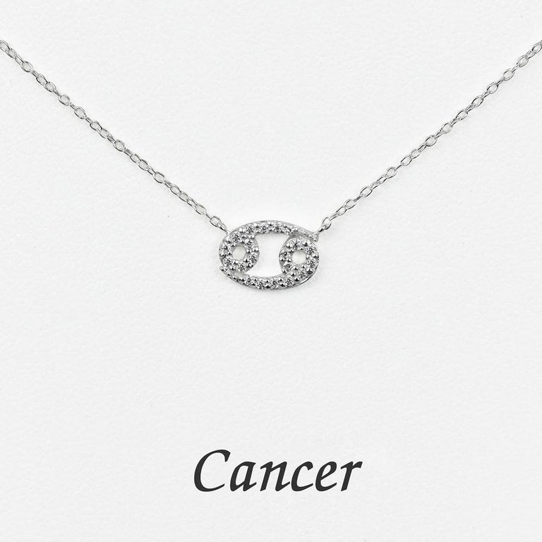 Beautiful and Sparkly Diamond Cancer Necklace made of 14k solid gold available in three colors, Rose Gold / White Gold / Yellow Gold.

Natural genuine round cut diamond each diamond is hand selected by me to ensure quality and set by a master setter