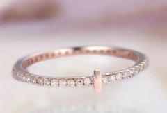 14K Solid Gold Diamond Ring for Women