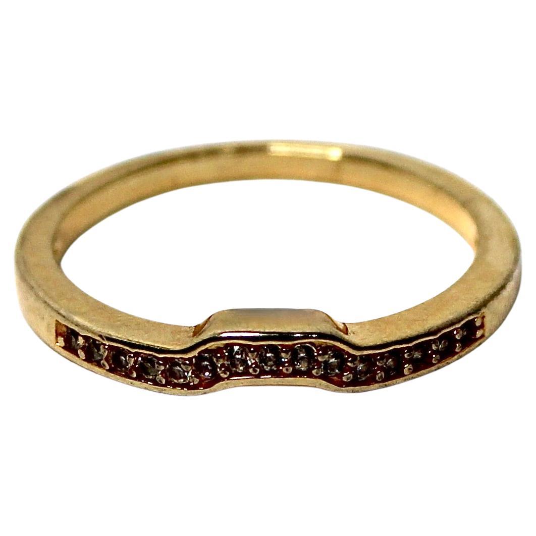 14k Massiv Gold Diamant Vintage Band