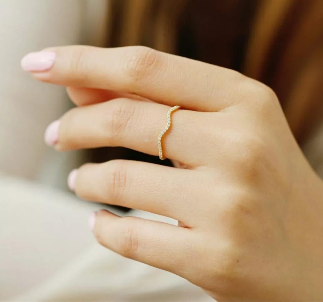 14k Solid Gold Diamond Wave Ring Eternity Diamond Band Ring Stackable Jewelry.

Metal
Yellow Gold
Diamond Weight
0.19 cts Approx
Main Stone
Diamond
Ring Size
7.5
Base Metal
Yellow Gold, 14k
Diamond Size
1.00 mm Approx
Material
14K solid Gold
Total