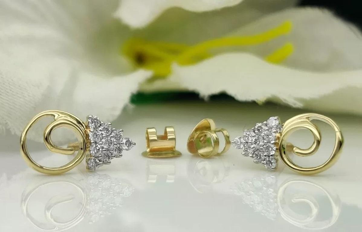 14k Solid Gold Earring Gold Diamond Stud Earring Dainty Diamond

Additional information:
Base Metal: Yellow Gold, 14k
Main Stone: Diamond
Main Stone Shape: Round
Main Stone Creation: Natural
Main Stone Treatment: Not Enhanced
Secondary Stone: