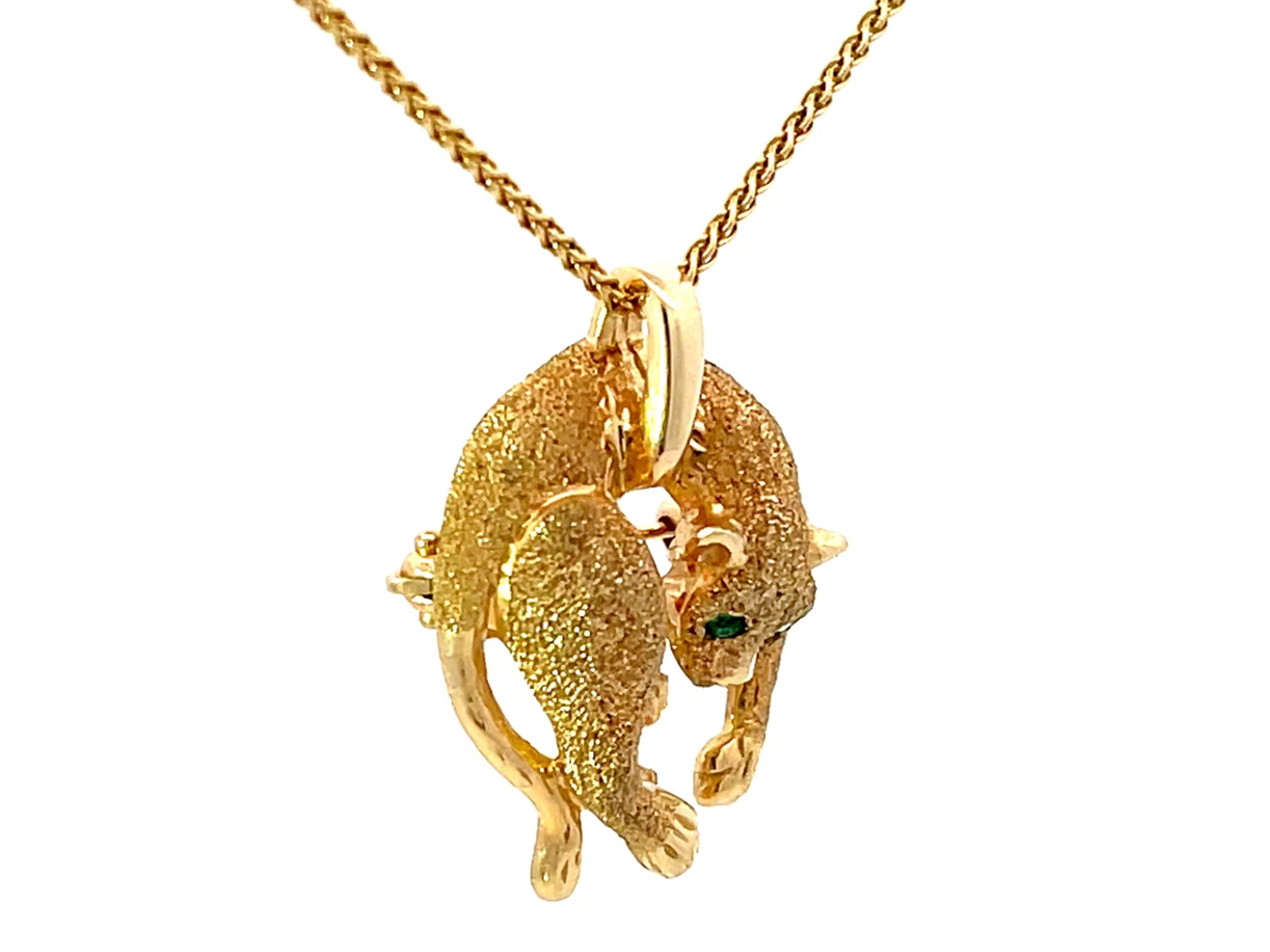 gold cheetah necklace