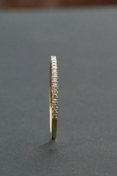 14k Solid Gold Eternity Band Natural Diamond Ring Wedding Proposal