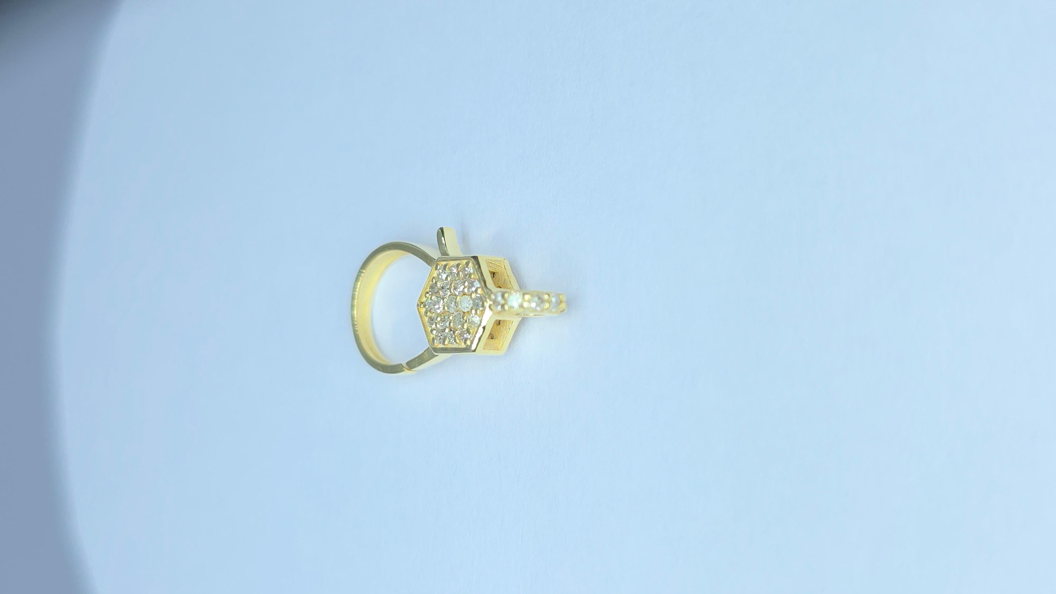 Serratura aragosta in oro massiccio 14K con diamante genuino per la creazione di collane di gioielli in vendita 9