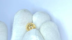 14k Solid Gold Handmade 10mm Spacer Bead, Glossy Finish, India