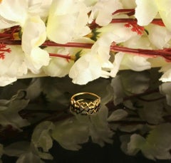 14k Solid Gold Heart Designer Eternity Ring Band Couples Ring Anniversary Ring.