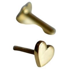 14k Solid Gold Heart Nose Piercing Delicate Tiny Nose Ring Body Piercing Ring.