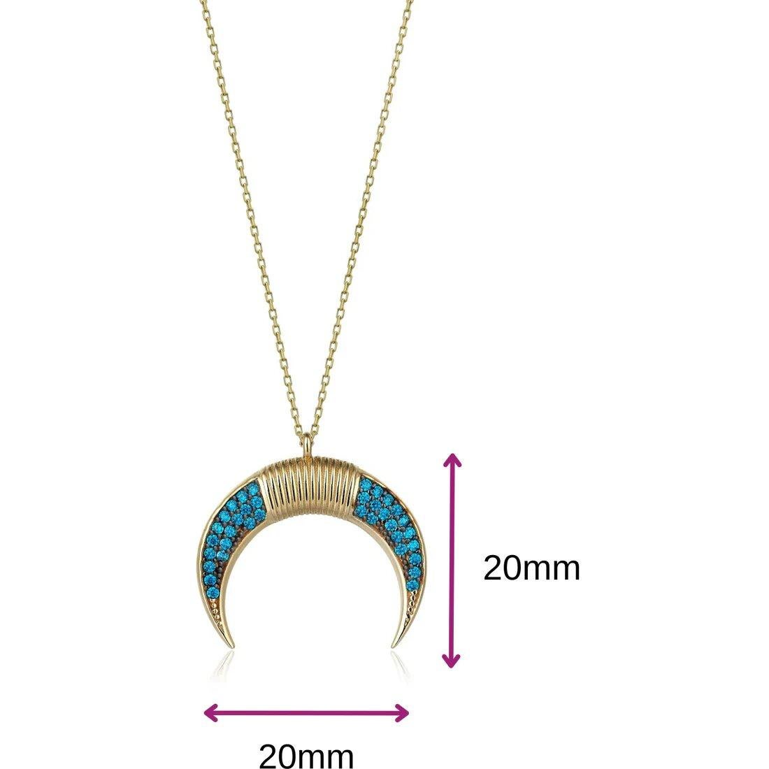 crescent moon necklace gold meaning
