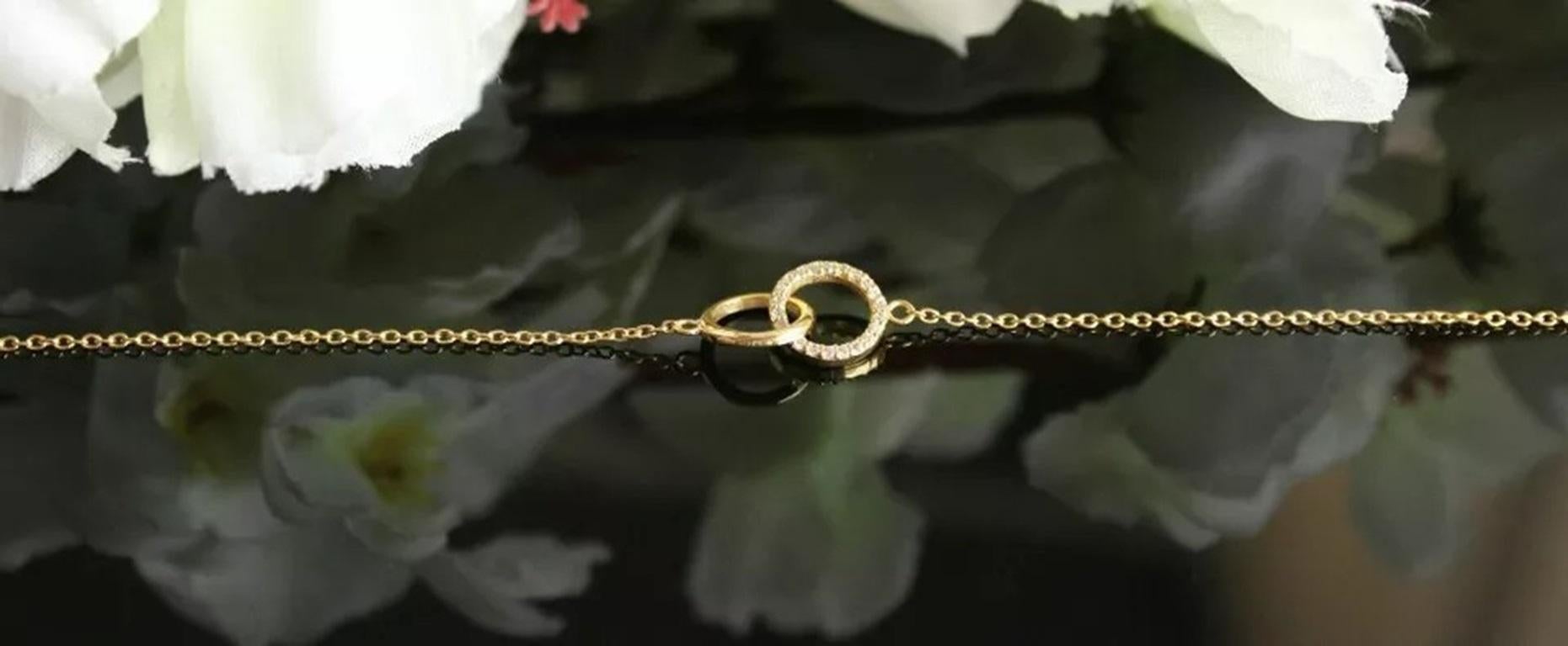 14k Solid Gold Interlocking Circles Kette Eternity Armband Frauen Geburtstag Geschenk
Geringes Gewicht, kann jeden Tag getragen werden

Zusätzliche Informationen:
Zustand: Neu mit Etiketten: Ein brandneuer, unbenutzter und ungetragener Artikel