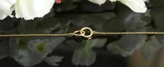 14k Solid Gold Interlocking Circles Chain Eternity Bracelet