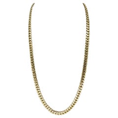 Used 14k Solid Gold Miami Cuban Link Chain