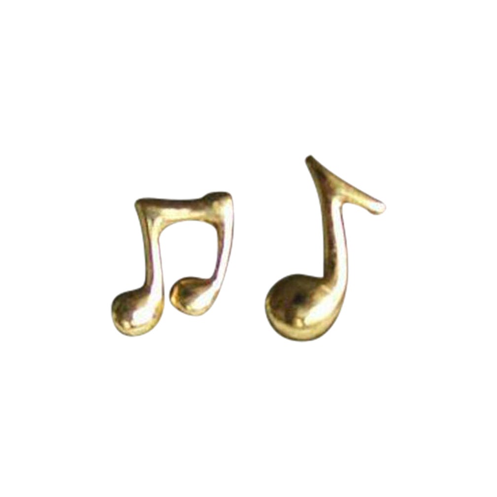 14k Massivgold Ohrstecker mit Musiknoten-Ohrsteckern, durchbrochener Schmuck, Nose Earrring im Angebot