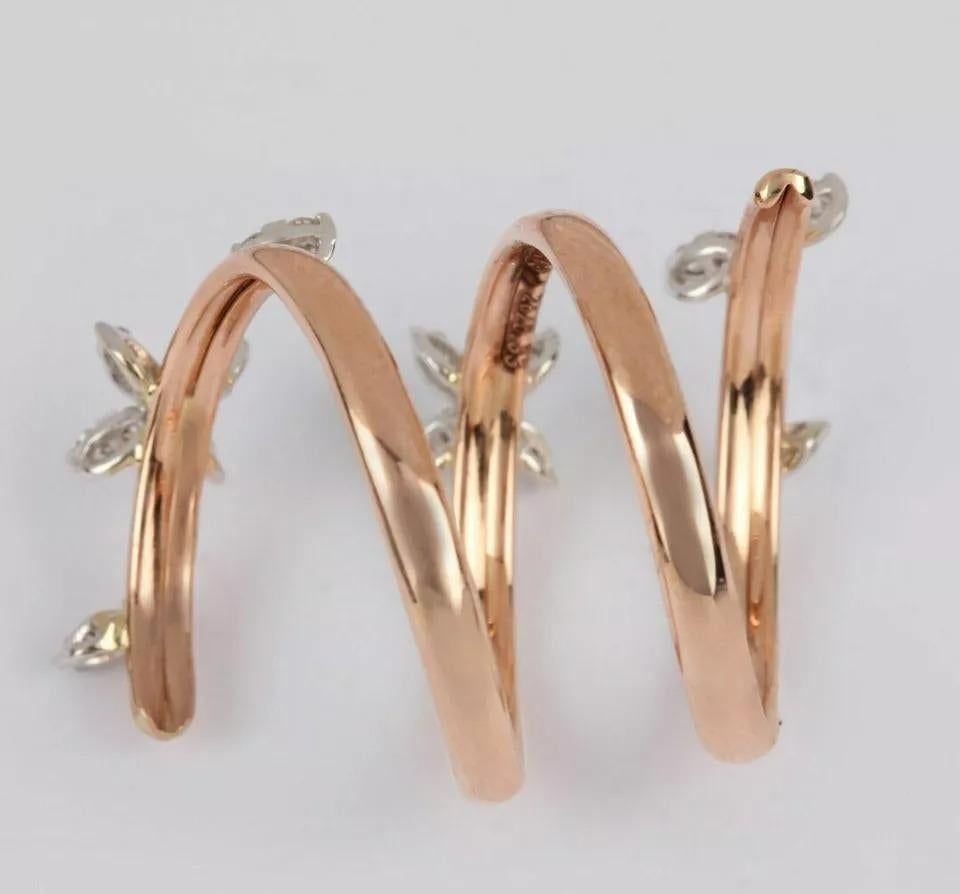 14k Solid Gold Natural Diamond Si Calrity Floral Wrap Ring Wedding Bridal Gift
Light weight can be worn everyday

Additional information:
Condition: New with tags: A brand-new, unused, and unworn item (including handmade items) in the original
