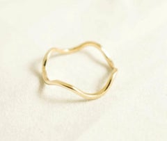 14k Gold Plain Band Ring Knuckle Charm Delicate Ring Minimalist Gift
