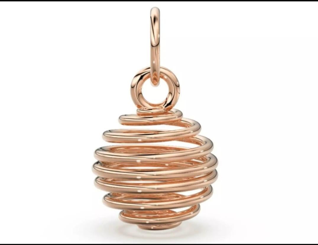 Ciondolo a spirale in oro massiccio 14K per creare gioielli Ciondolo a spirale in oro. In condizioni Nuovo in vendita a Chicago, IL