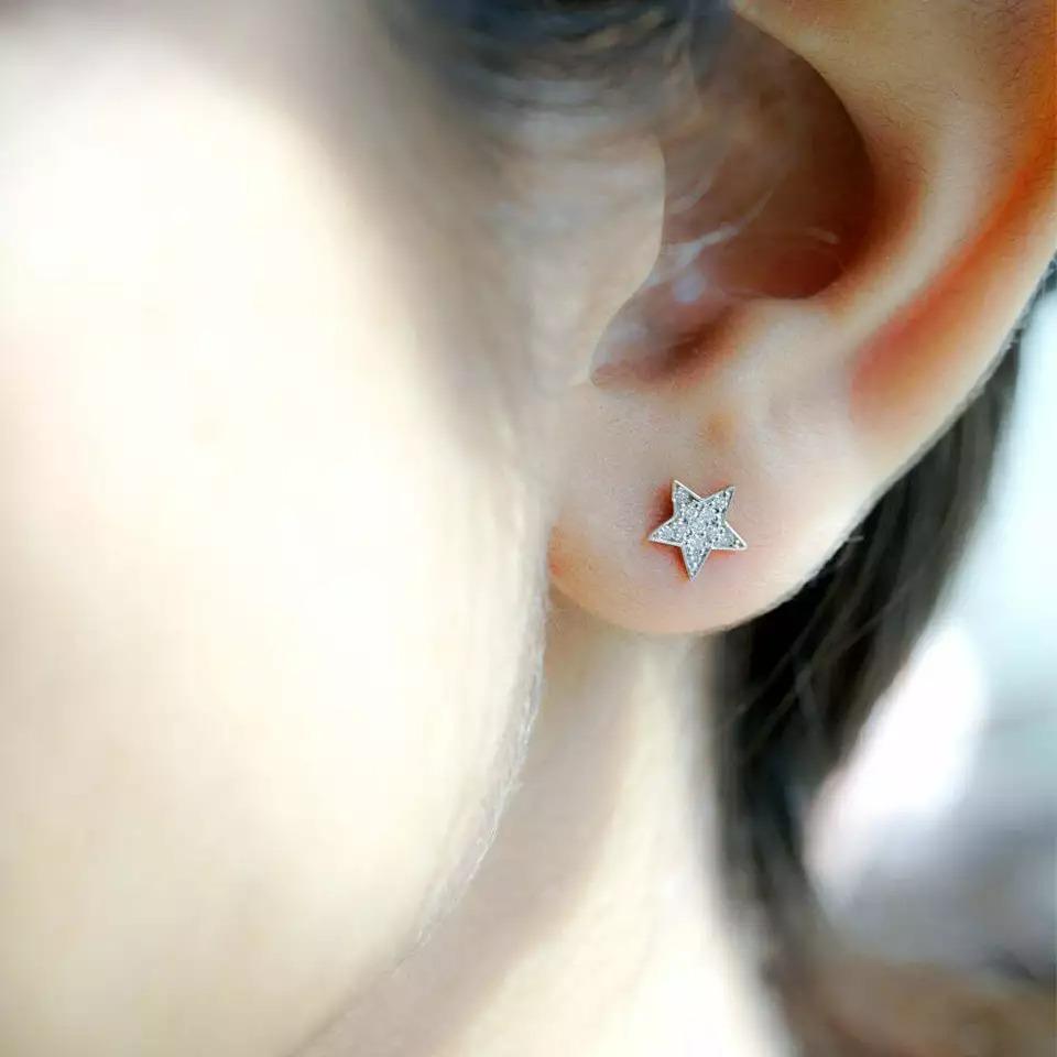 14K Solid Gold Star Stud Earring Minimalist Star Studs Birthday Earrings Simple.
Light weight can be worn everyday

Additional information:
Condition: New with tags: A brand-new, unused, and unworn item (including handmade items) in the original