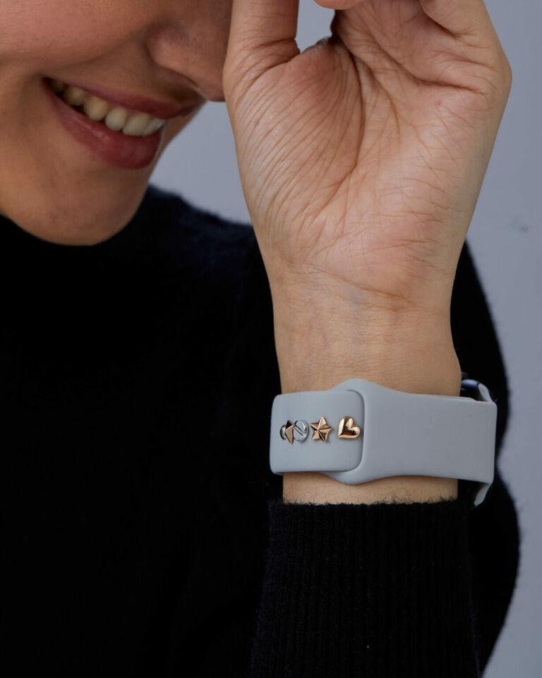 14k Massivgold Star Stud Smart Watch Accessoire Gold-Uhrband-Accessoire Geschenk im Zustand „Neu“ im Angebot in Chicago, IL