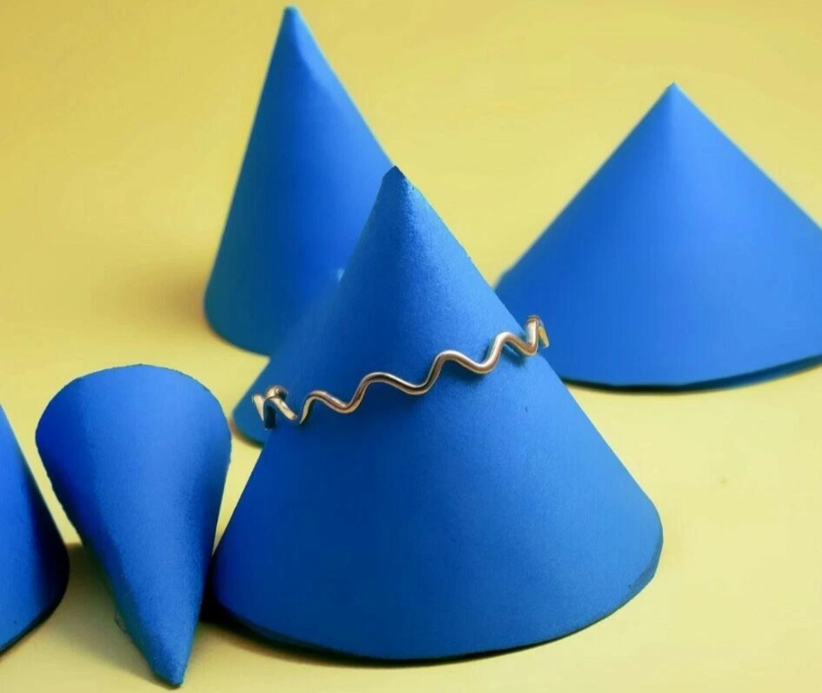 14k Solid Gold Zig Zag Wire Thin Ring Solid Gold … - image 7