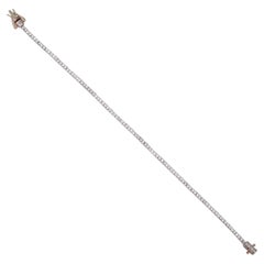 14K Solid Rose Gold 1.34 Carat Diamond Classic Prong Tennis Bracelet Jewelry