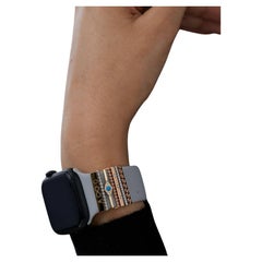 14k Solid Rose Gold Spike Smart Watch Band Charm Solid Gold Watch Accessory Gift