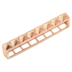 14k Solid Rose Gold Spike Smart Watch Band Charm Solid Gold Watch Accessory Gift