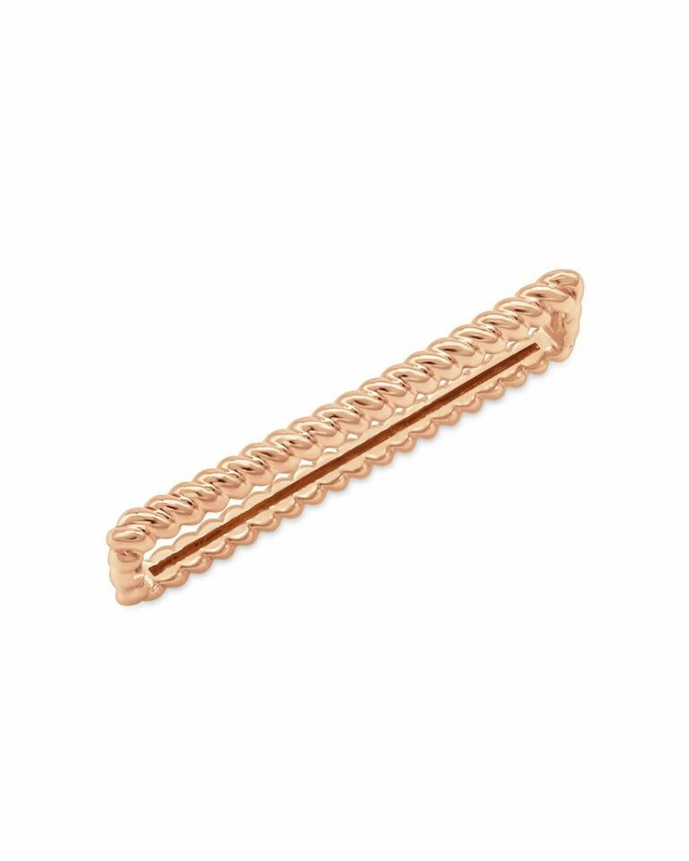 14k Solid Rose Gold Twisted Smart Watch Band Charm Solid Gold Watch Accessory. For Sale 3