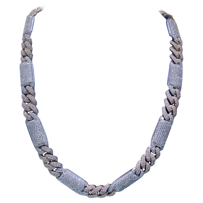 $8000 Cuban Link Necklace Diamond Cuban Chain Necklace 108 For