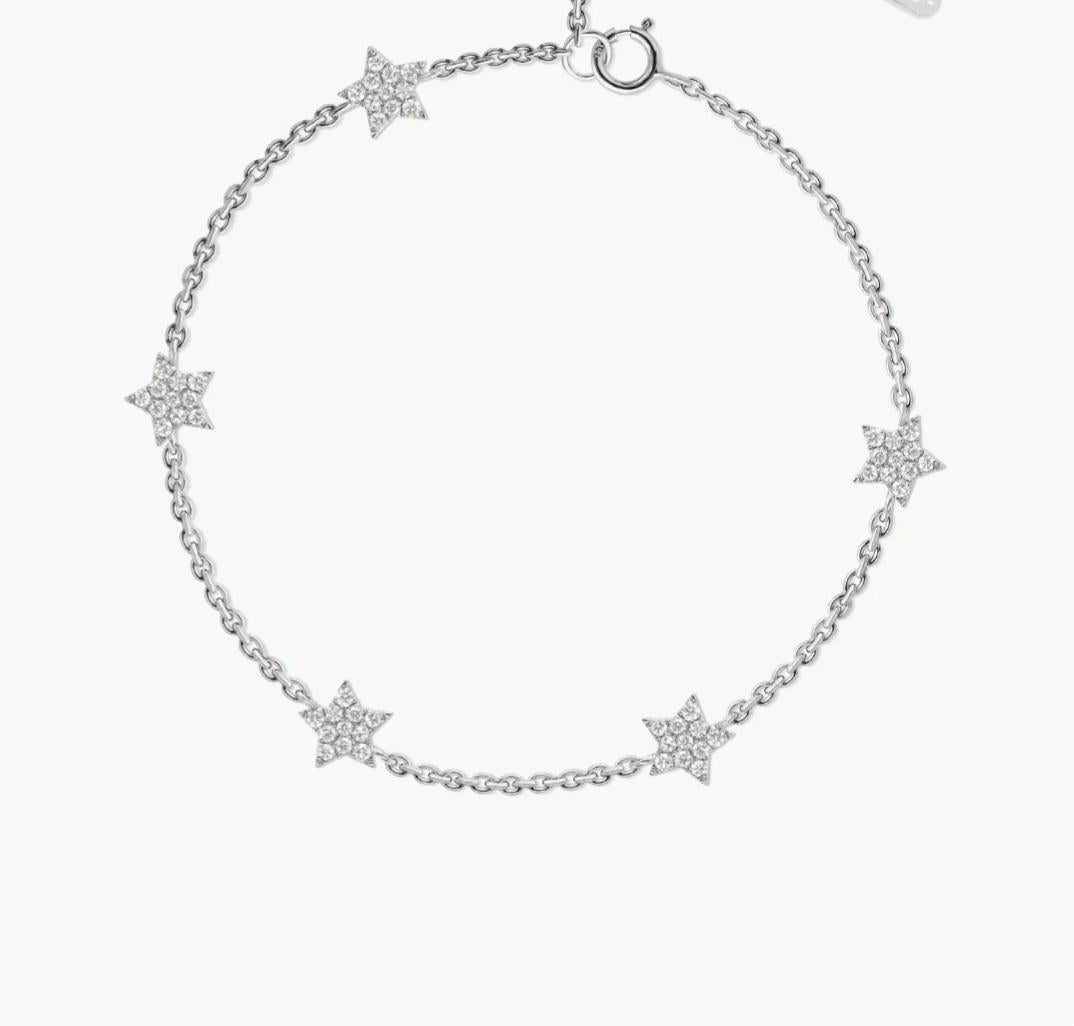 14k Solid White Diamond Star Stations Bracelet Gold Anniversary

Number of Diamonds
55
Gross Weight
2.45 Grams Approx
Shape
Star
Closure
Spring Ring
Item Length
5.5 in
Metal
Rose Gold
Diamond Weight
0.31 Ctw Approx
Main Stone
Diamond
Base Metal
14k