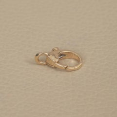 14K Solid Yellow Gold 0.02 Ct Diamond Lobster Claw Clasp Fine Jewellery Finding