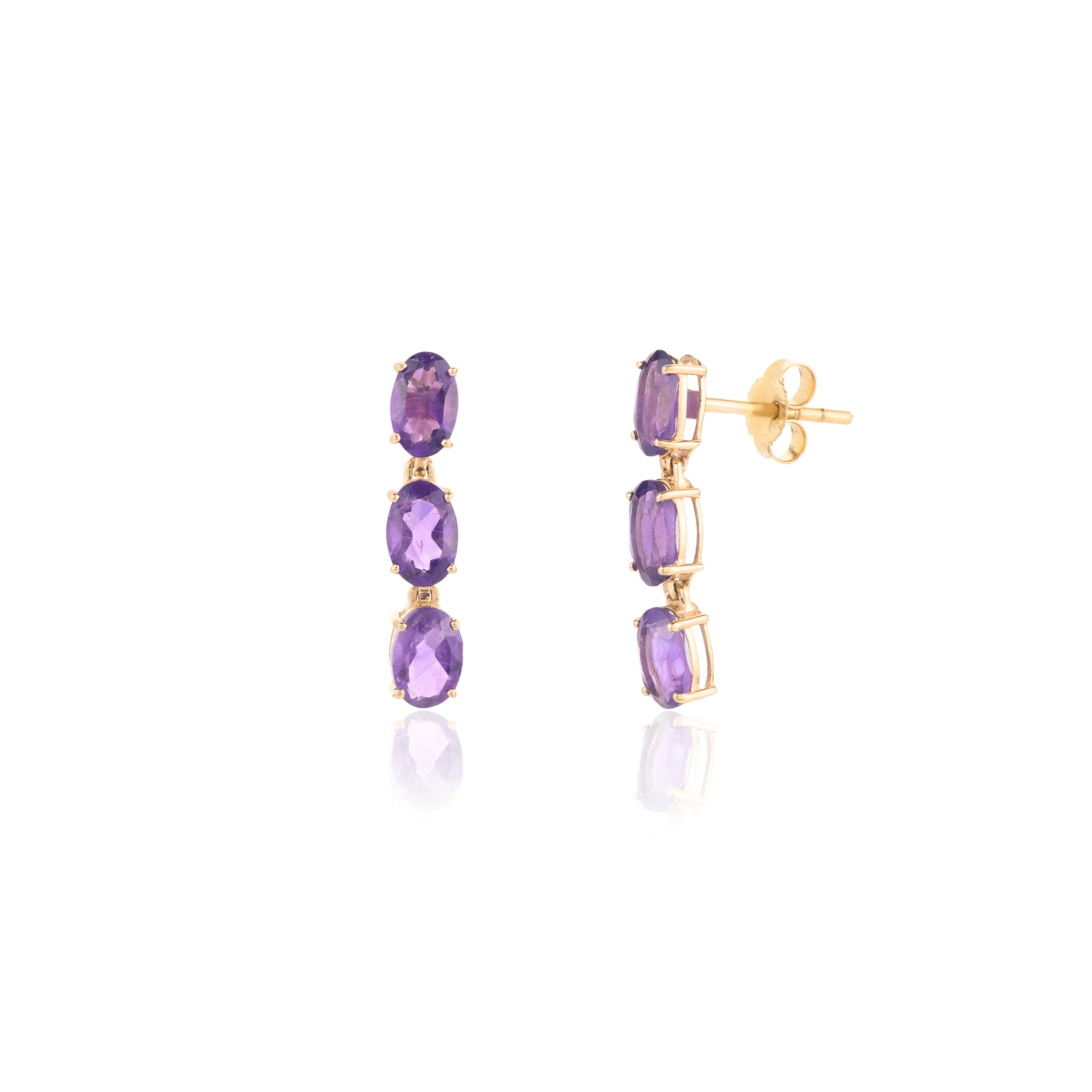14k Solid Yellow Gold 15.15ct Amethyst Earrings and Necklace Jewelry Set For Sale 1