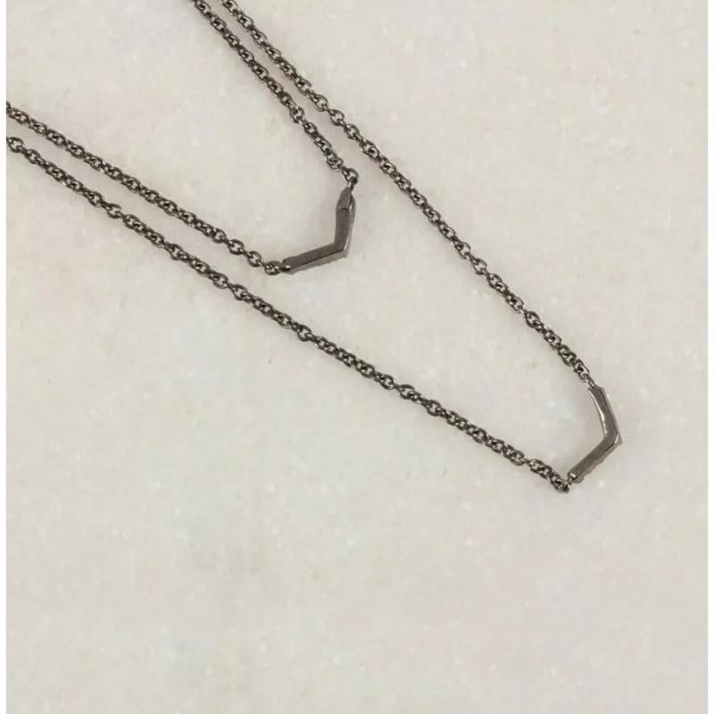 14K Solid Gold Diamond Double Layered Chain Necklace Black Rhodium Gold Jewelry.
Geringes Gewicht, kann jeden Tag getragen werden

Zusätzliche Informationen:
MATERIAL: 14k Massivgold, natürlicher Diamant
Metall: Gelbgold
Wichtigste Steinkreation:
