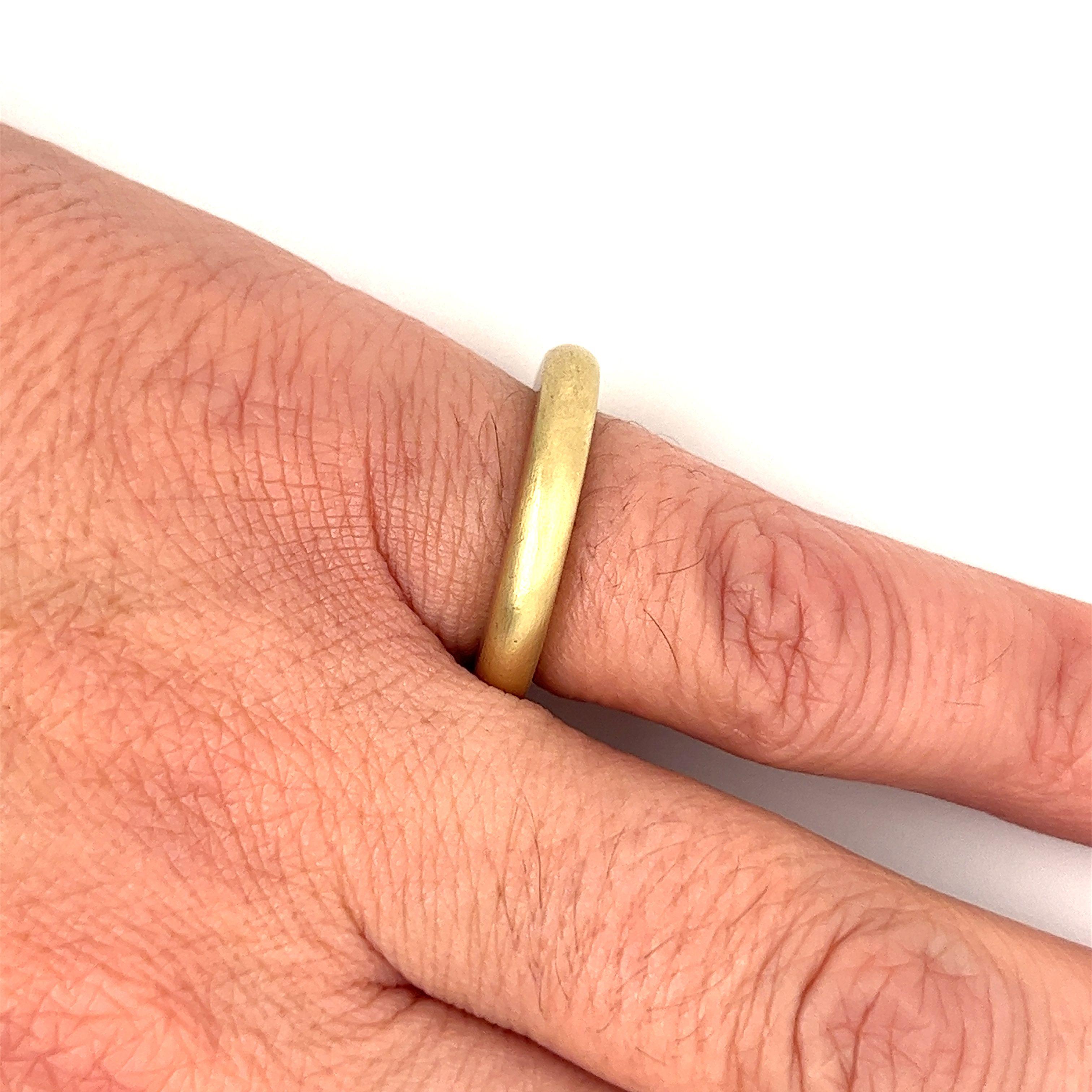 thick 14k gold ring