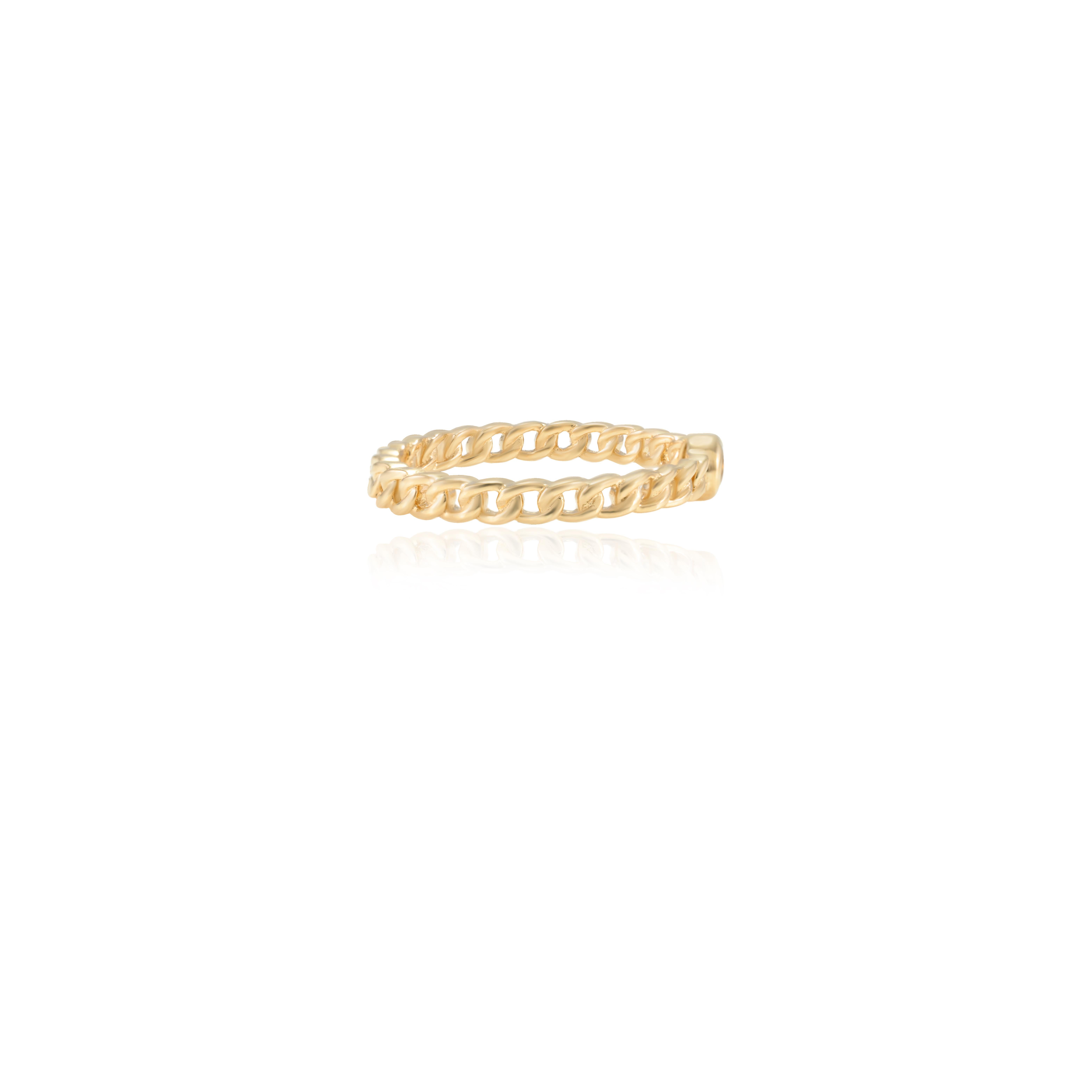 For Sale:  14k Solid Yellow Gold Dainty Round Cut Citrine Gemstone Stackable Ring 6